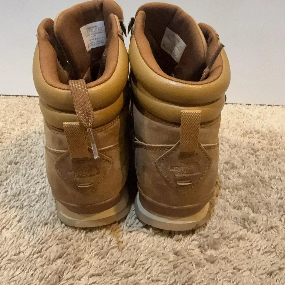 The North Face Boots Mens Size 9 Brown Leather Waterproof Snow Hiking Ankle